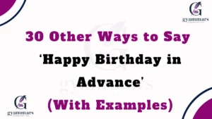 ‘Happy Birthday in Advance’