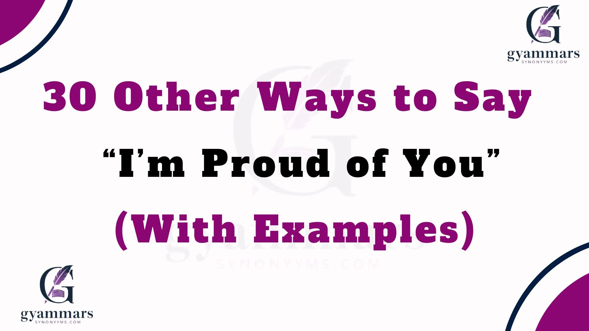 “I’m Proud of You”