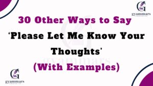 ‘Please Let Me Know Your Thoughts’