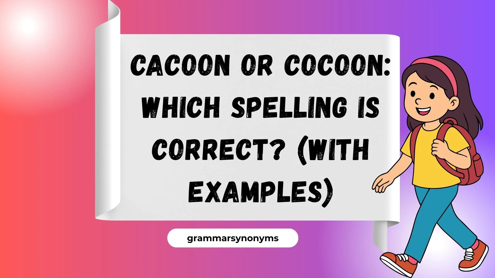 Cacoon or Cocoon: Which Spelling is Correct? (With Examples)