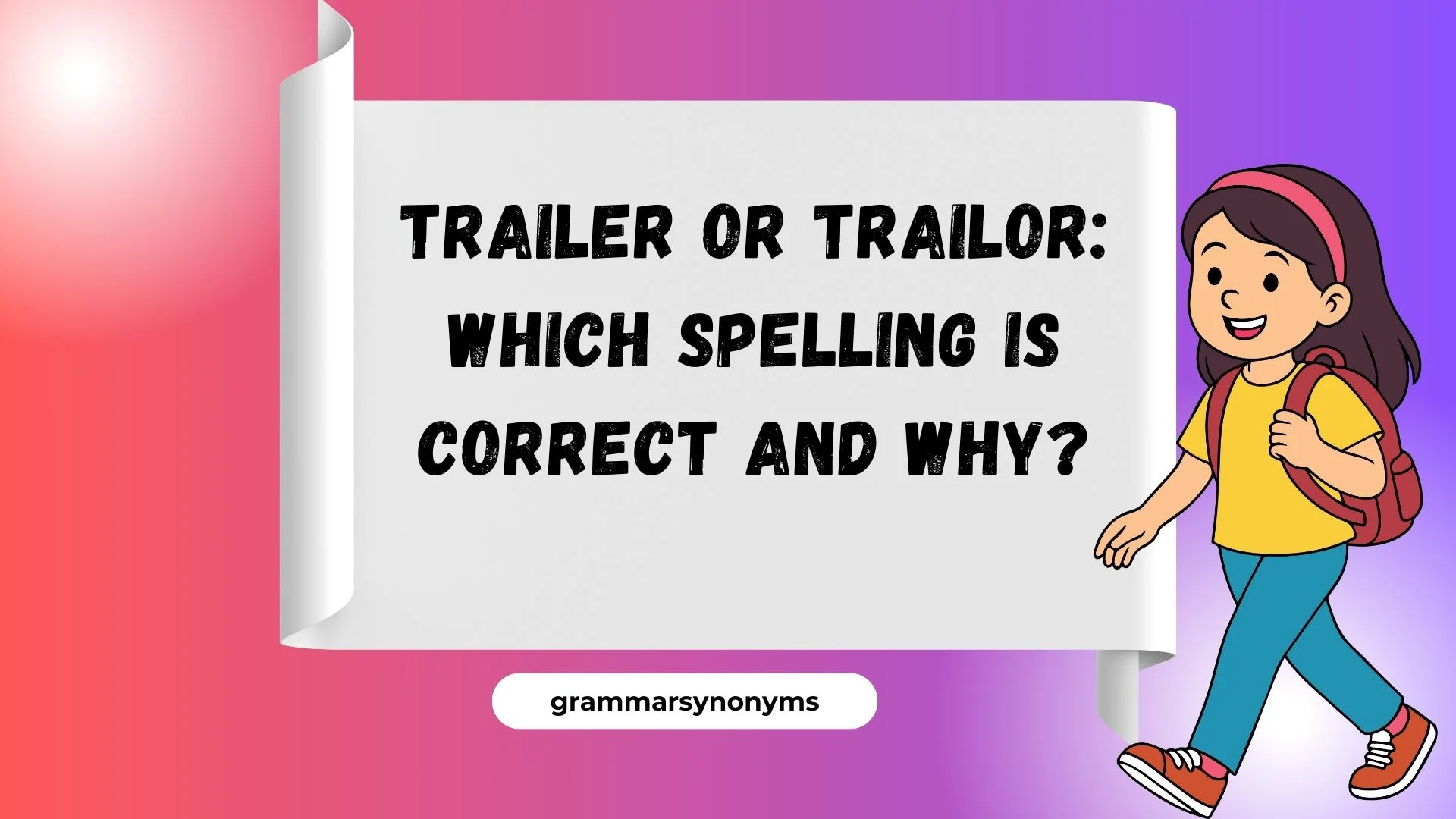 Trailer or Trailor: Which Spelling Is Correct and Why?